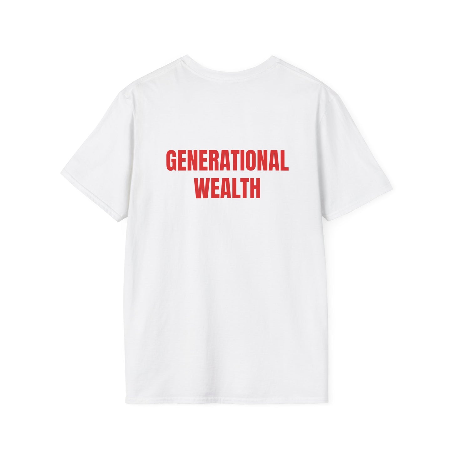 Generational Wealth T-Shirt Lebensweisheit in Weiss