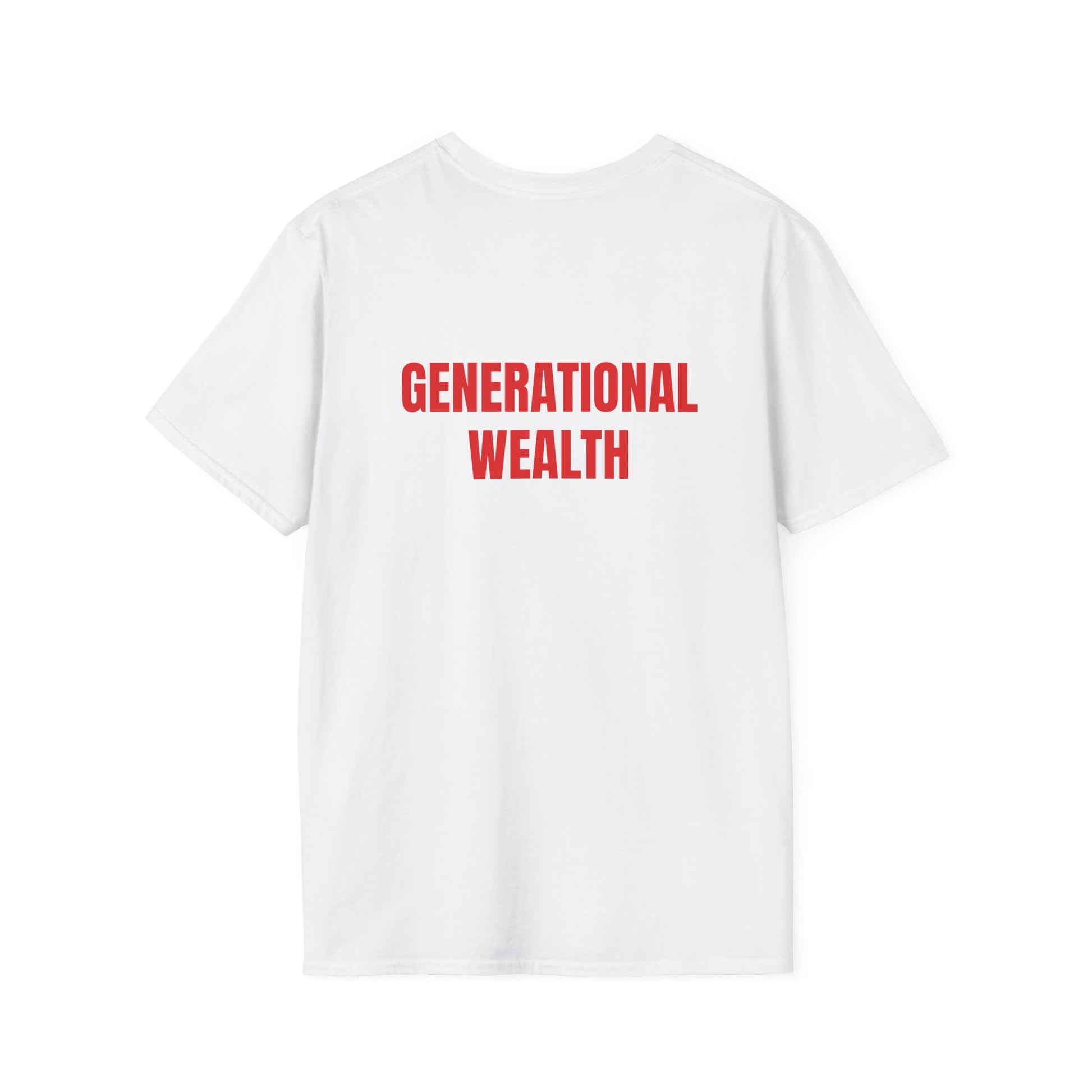 Generational Wealth T-Shirt Lebensweisheit in Weiss