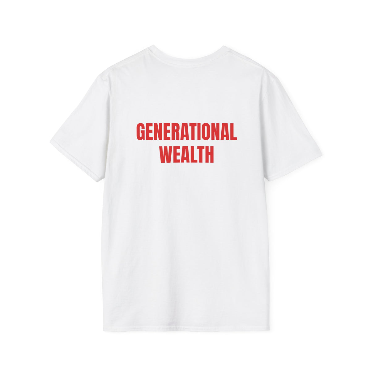 Generational Wealth T-Shirt Lebensweisheit in Weiss