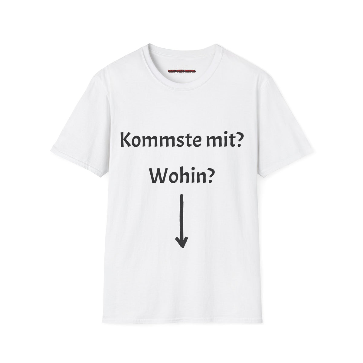 Kommste mit? T-Shirt Meme in Weiss
