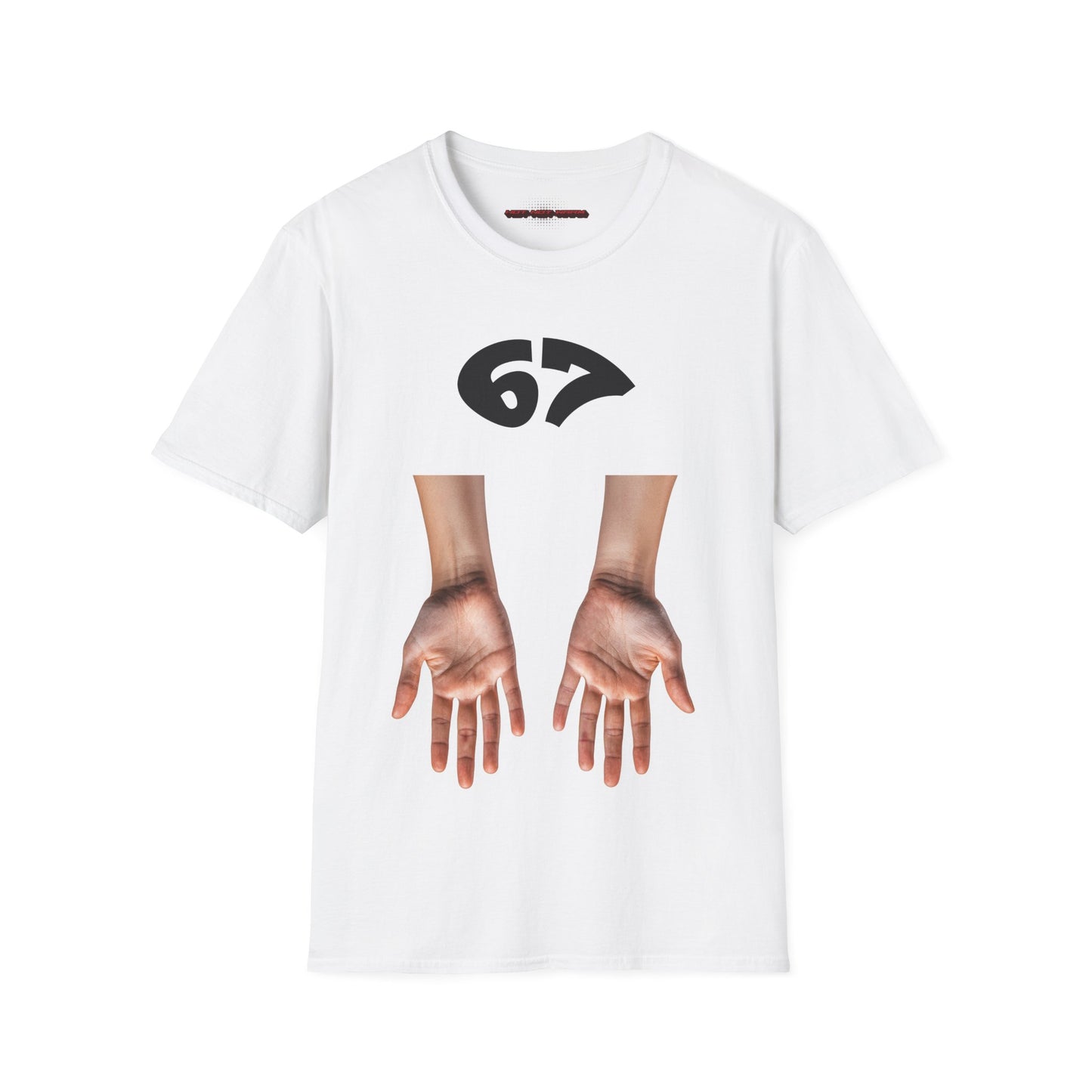 67 T-Shirt Meme in Weiss